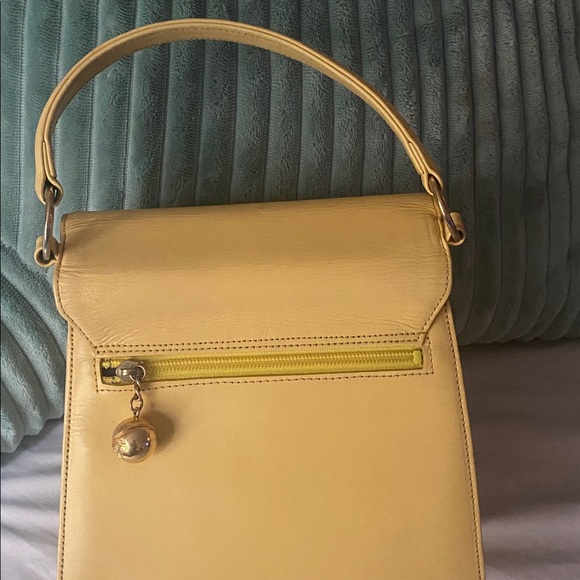 Authentic   GIANNI VERSACE VINTAGE LEATHER TOP HANDLE BAG - Picture 8 of 13